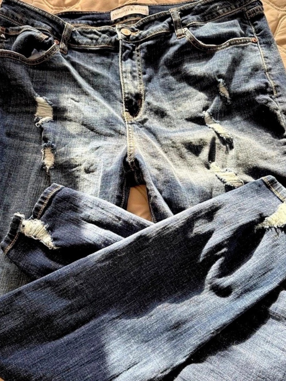 Ampersand Avenue Estello Distressed Skinny Jeans Waist 31